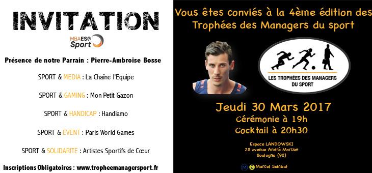 4ème édition des Trophées des Managers du Sport 4ème édition des Trophées des Managers du Sport